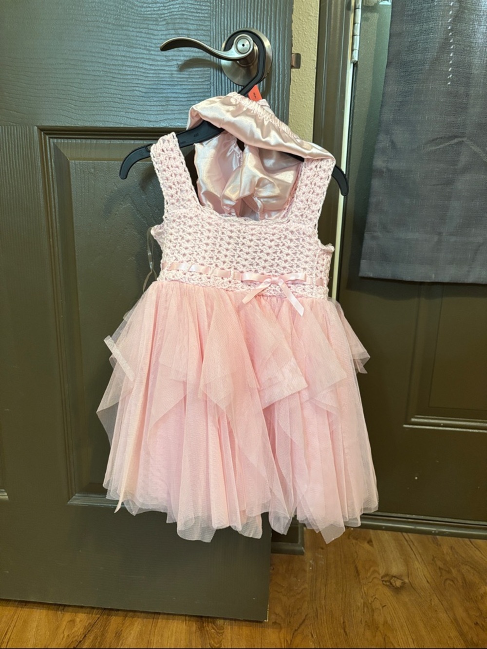 Pink Tulle Princess Dress with diaper cover 24 months